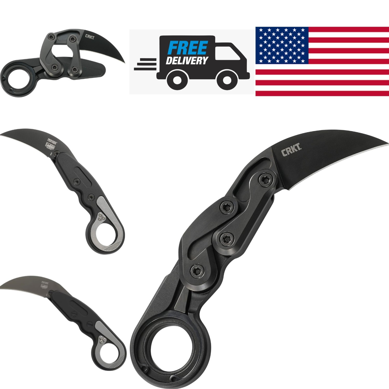 Provoke Folding Knife with 2.41 Inch D2 Blade Lightweight Aluminum Handle