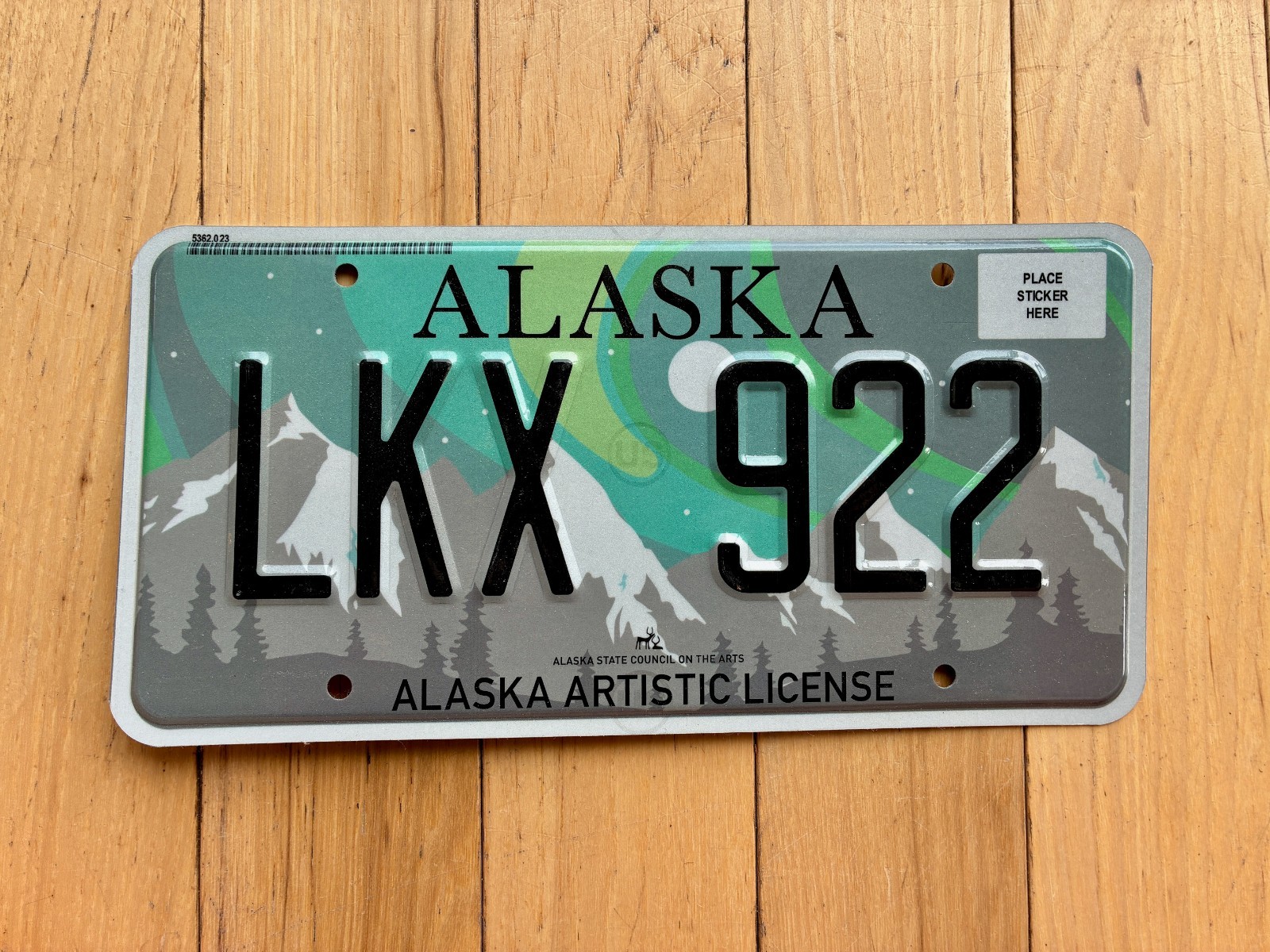 2022 Alaska Artistic License Plate