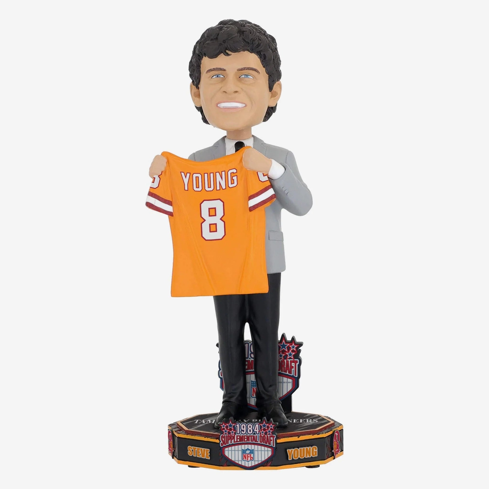 Steve Young Tampa Bay Buccaneers 1984 Draft Pick Bobblehead NFL Football