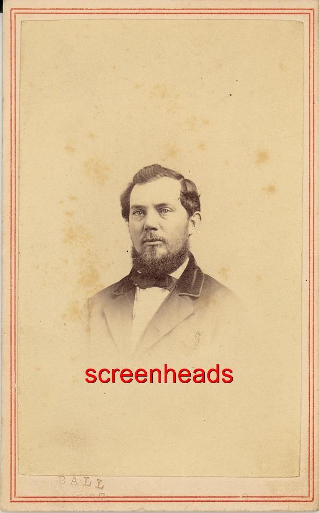 C1860s CDV PHOTO Civil War Era JP BALL 1st BLACK Photographer CINCINNATI OHIO