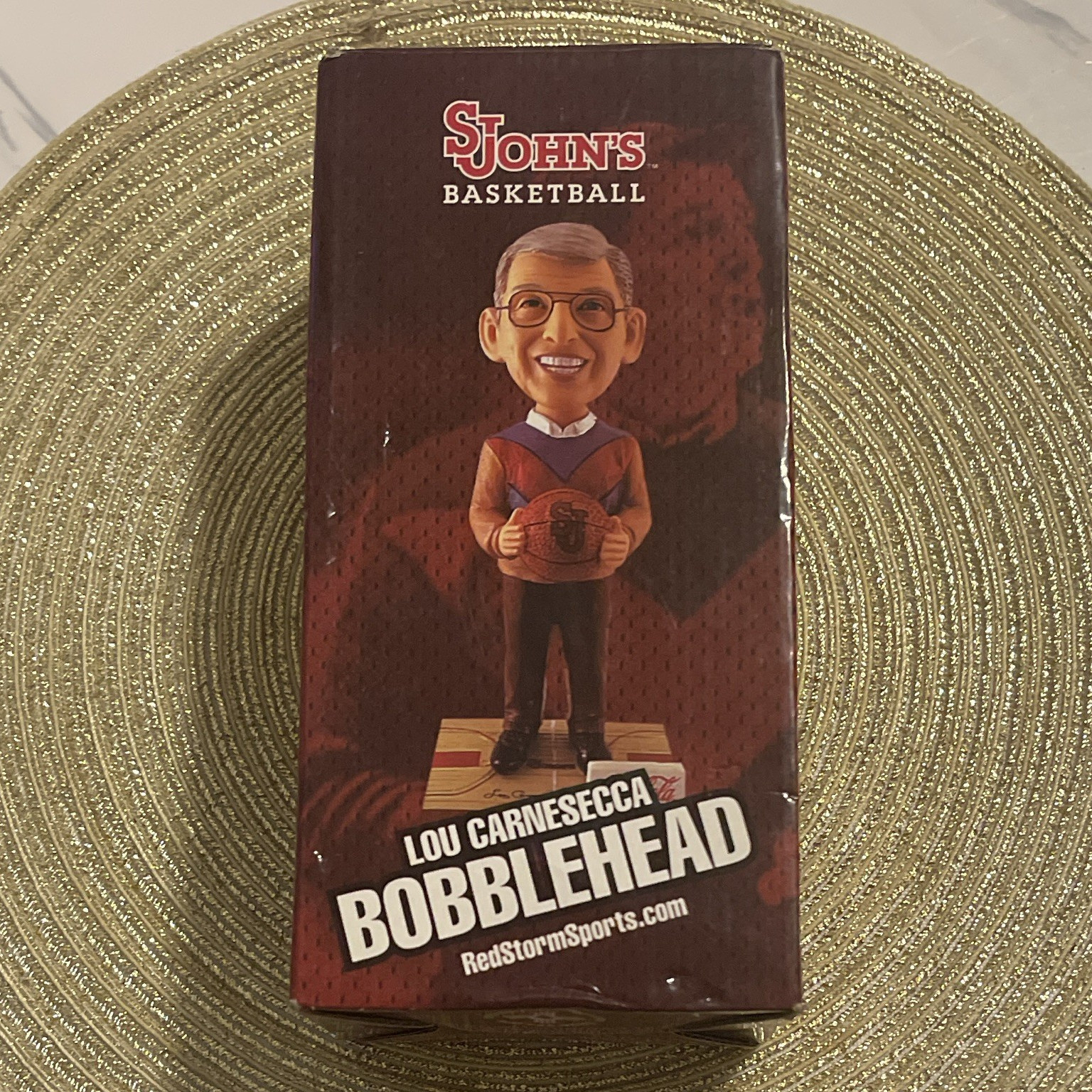 St. John\'s Basketball Lou Carnesecca Coca-Cola Plastic Bobblehead w/ Box