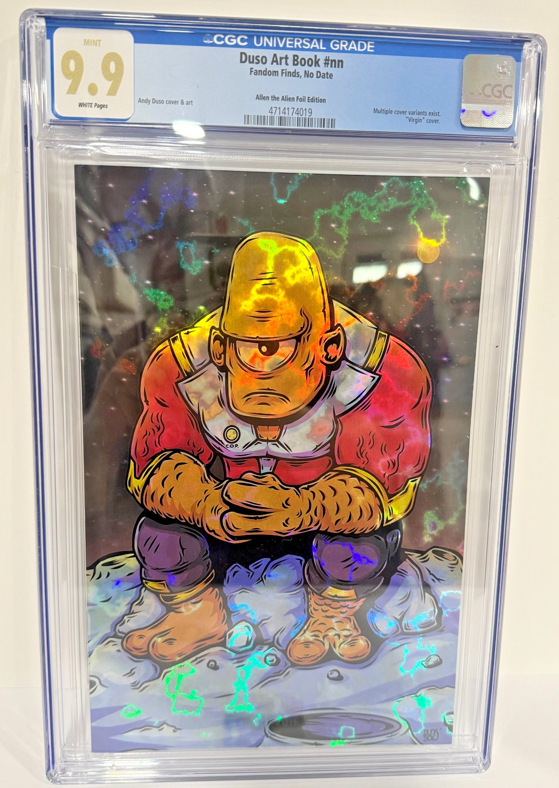 Duso Art Book #nn CGC 9.9 White Pages Allen The Alien Foil Virgin Top Pop