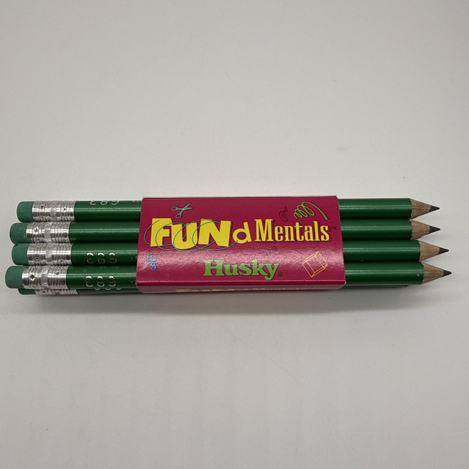 Vintage FUN d Mentals  By Empire  #683  12 Sharpened Pencils Made in USA