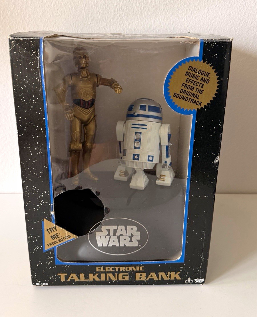 Trends International Star Wars Electronic Talking Bank w/ C-3PO & R2-D2