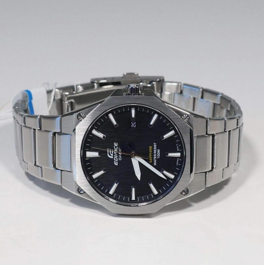 Casio Edifice Men's Black Dial Stainless Steel Sports Watch EFR-S108D-1AVUEF