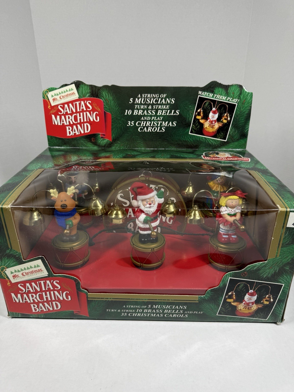 Vintage Mr Christmas Santa's Marching Band Bells 1994 35 Songs tested