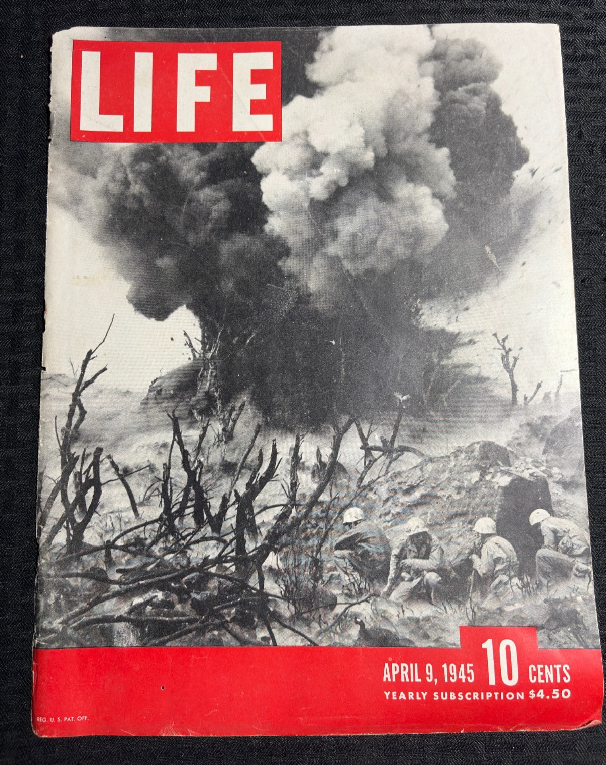 1945 April 9 LIFE Magazine VG 4.0 World War 2 WWII COVER ONLY