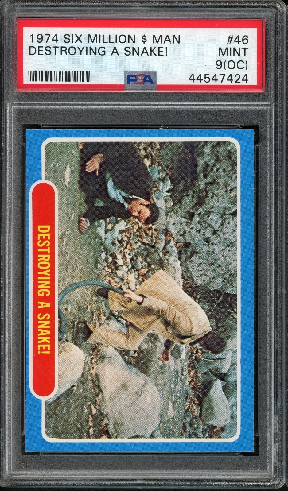 1974 Topps Six Million Dollar Man #46 Steve Austin PSA 9