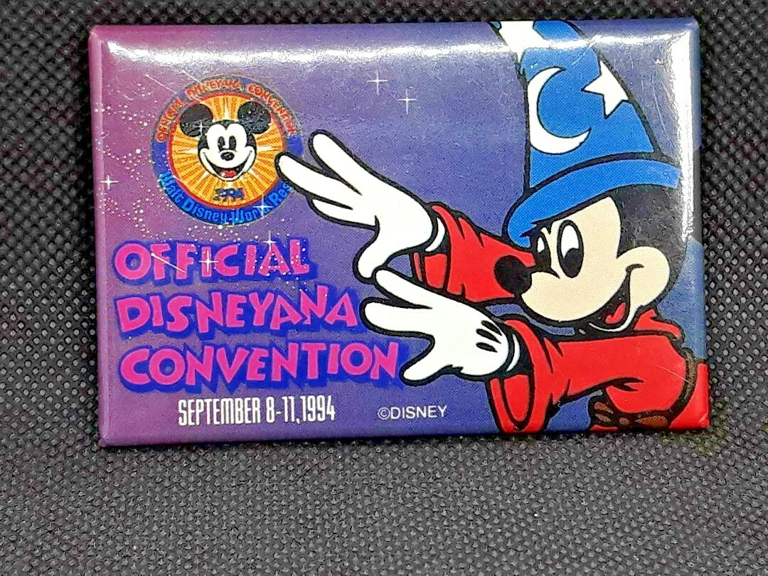 Vtg 1994 DISNEYANA CONVENTION PINBACK BUTTON PIN At Disney World ~ Ships FREE