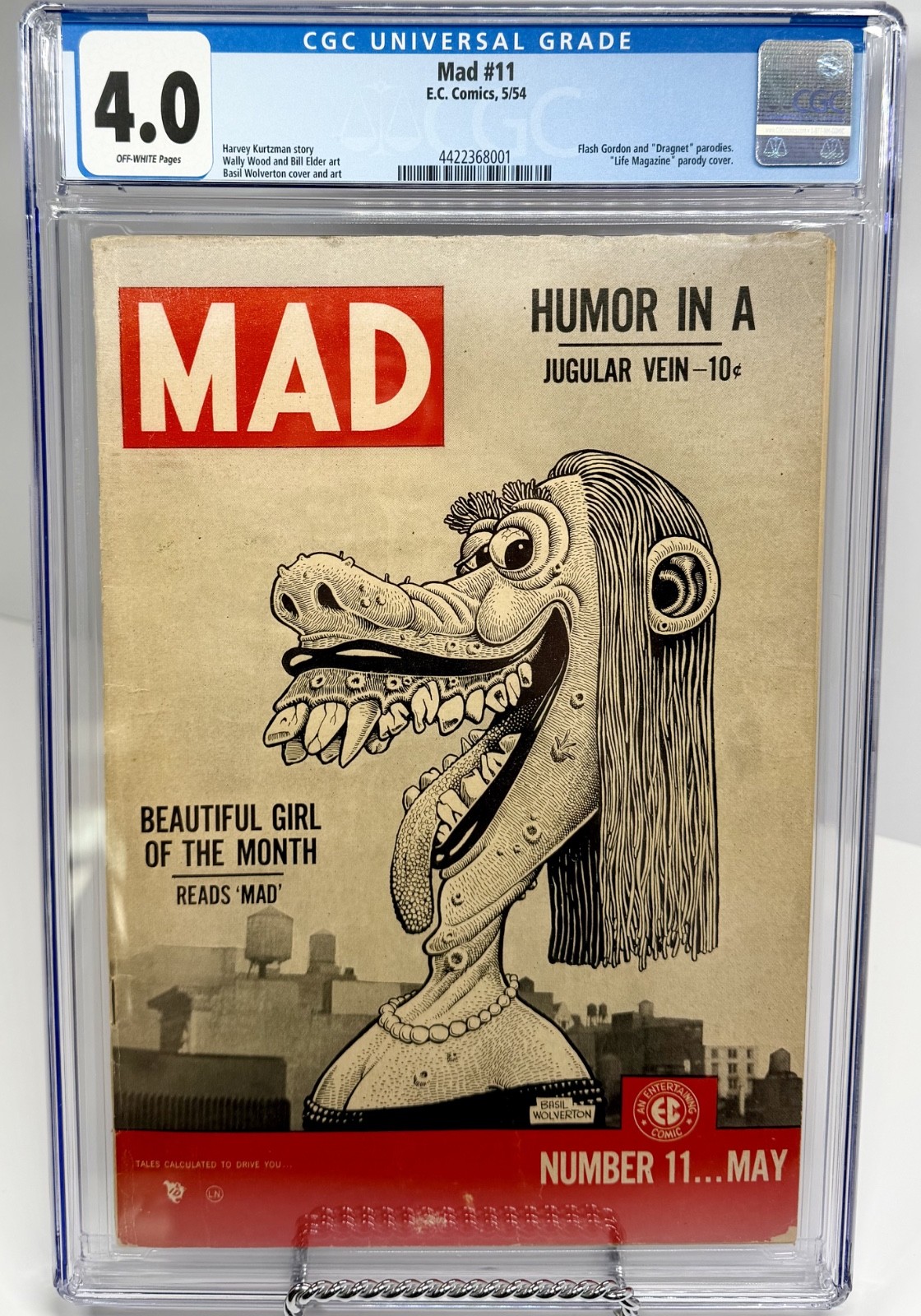 MAD #11 CGC 4.0 Universal Grade E.C. Comics 1954 Harvey Kurtzman Basil Wolverton