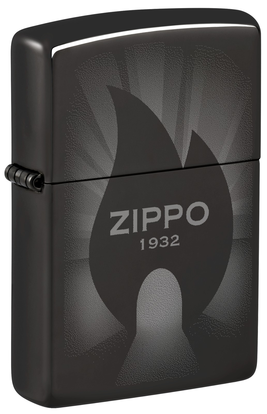 Zippo Radiant Zippo Design High Polish Black Windproof Pocket Lighter, 46175