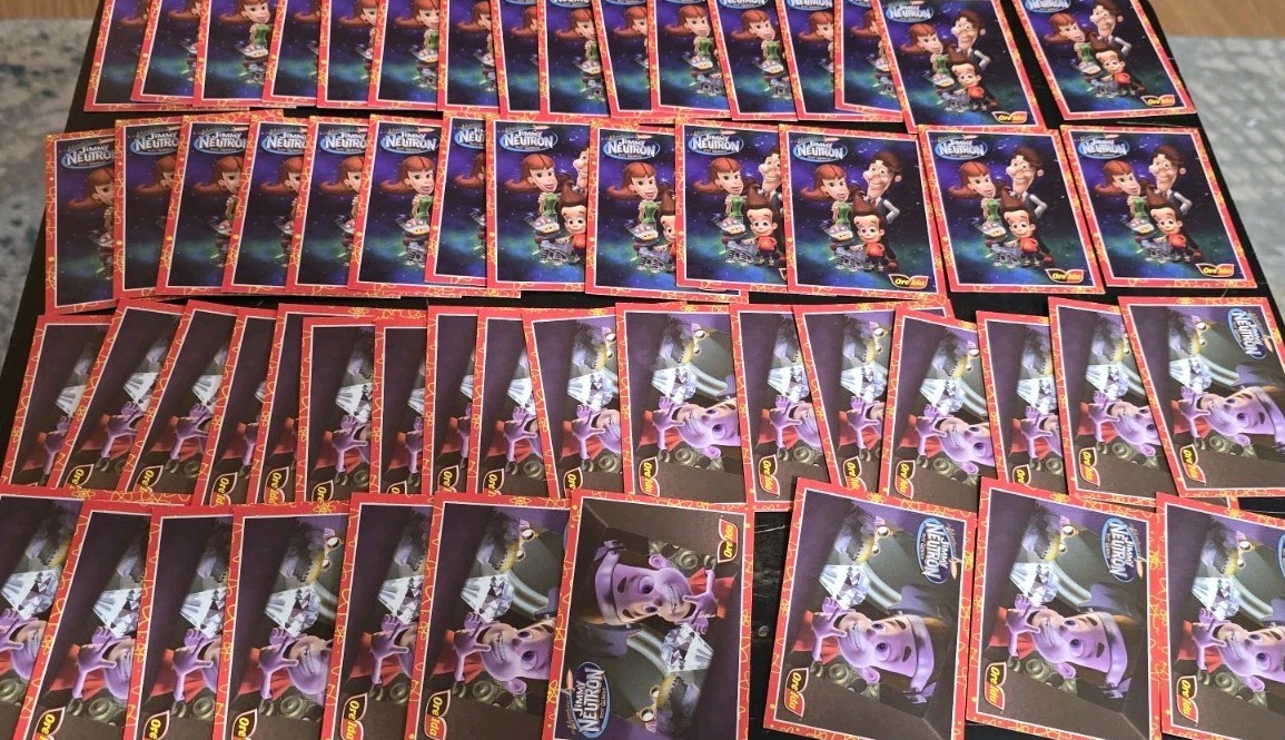 Lot Of 56 2002 Jimmy Neutron Oreda Trading Cards #31 And #26 Only Rare