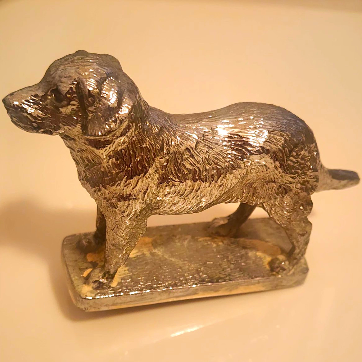 Louis Lejeune Golden Retriever Hood Ornament  Louis Lejeune