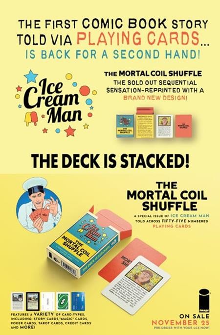 Ice Cream Man The Mortal Coil Shuffle Card (New Edition) PRESALE 11/25/26