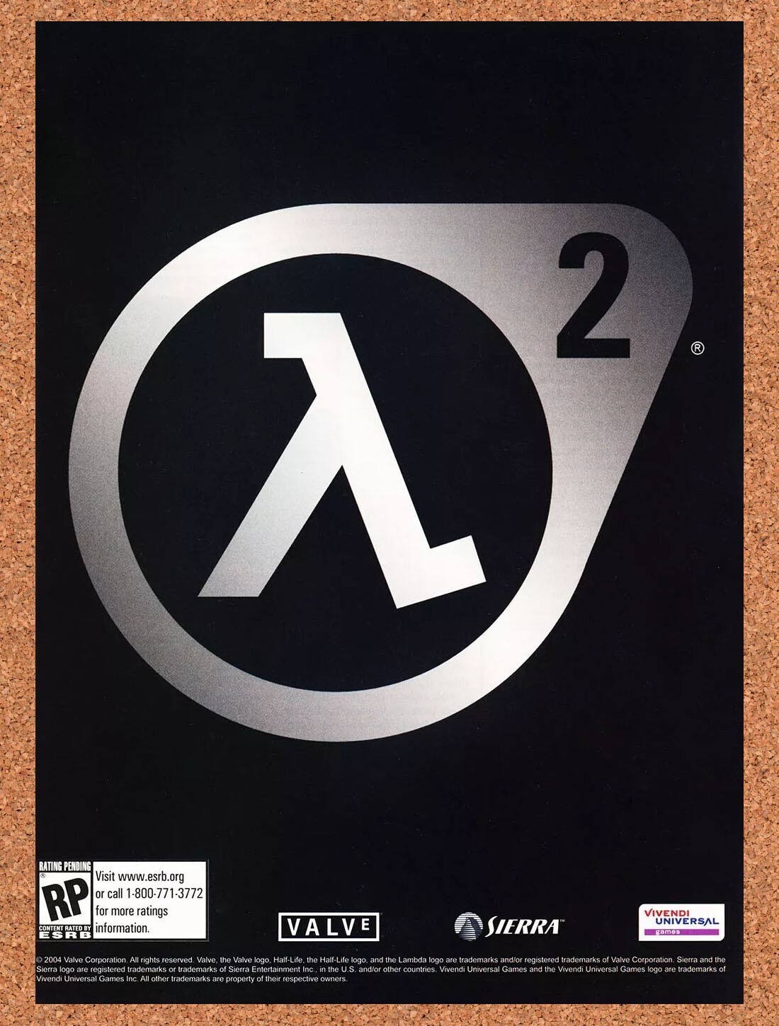 2004 Half-Life 2 PC Original Advertisement / Retro Promo v3