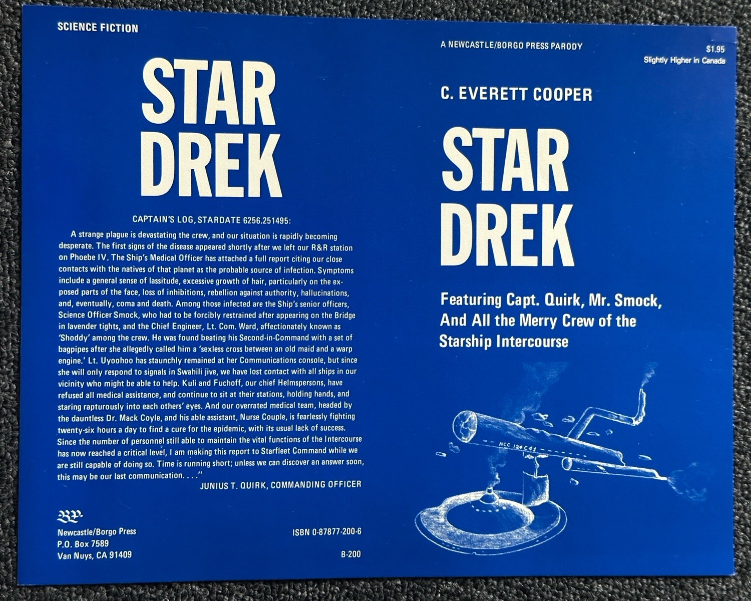 1977 Star Drek Typescript C Everett Cooper Star Trek Parody Borgo Press