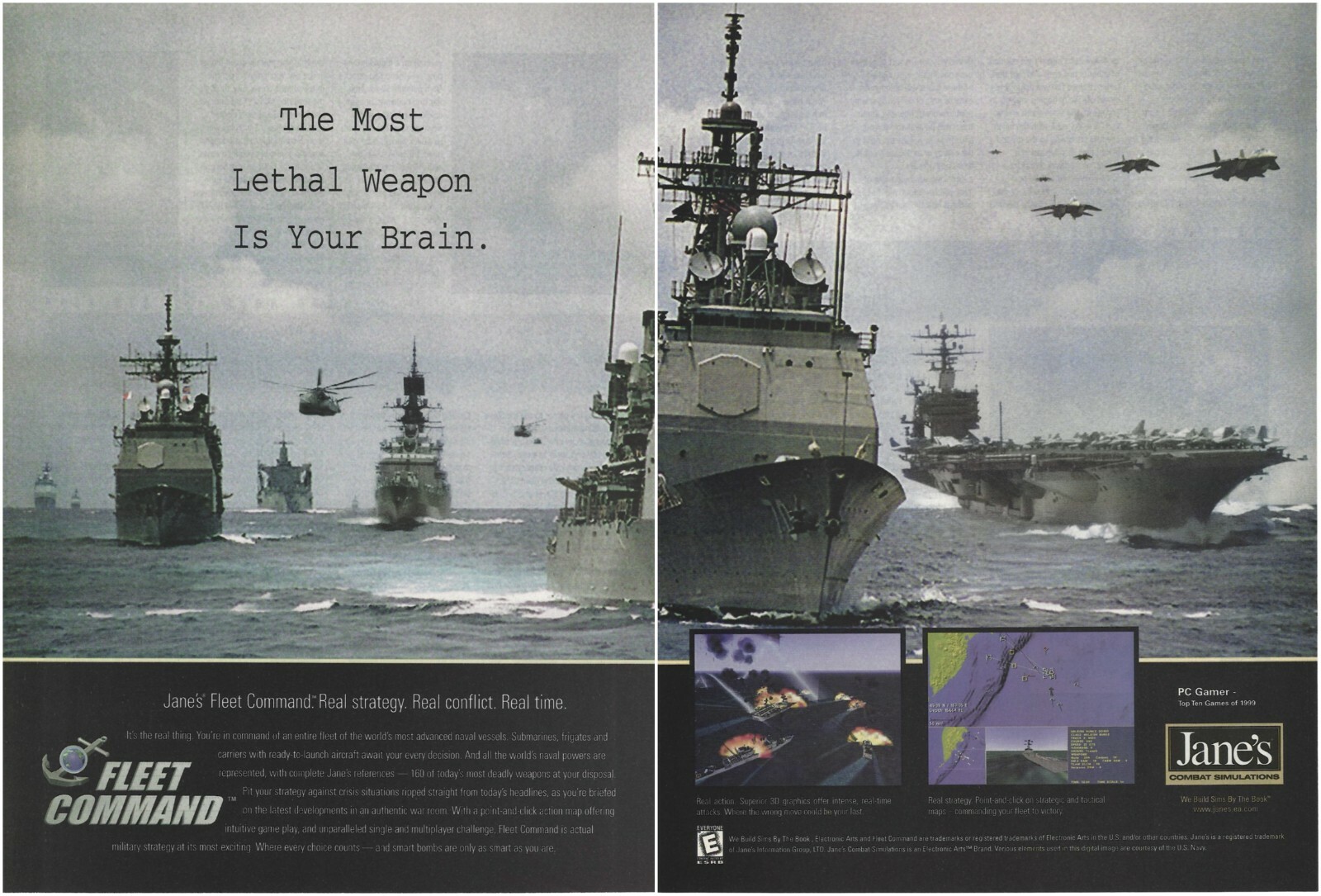 Jane's Fleet Command Print Ad/Poster Art PC Big Box