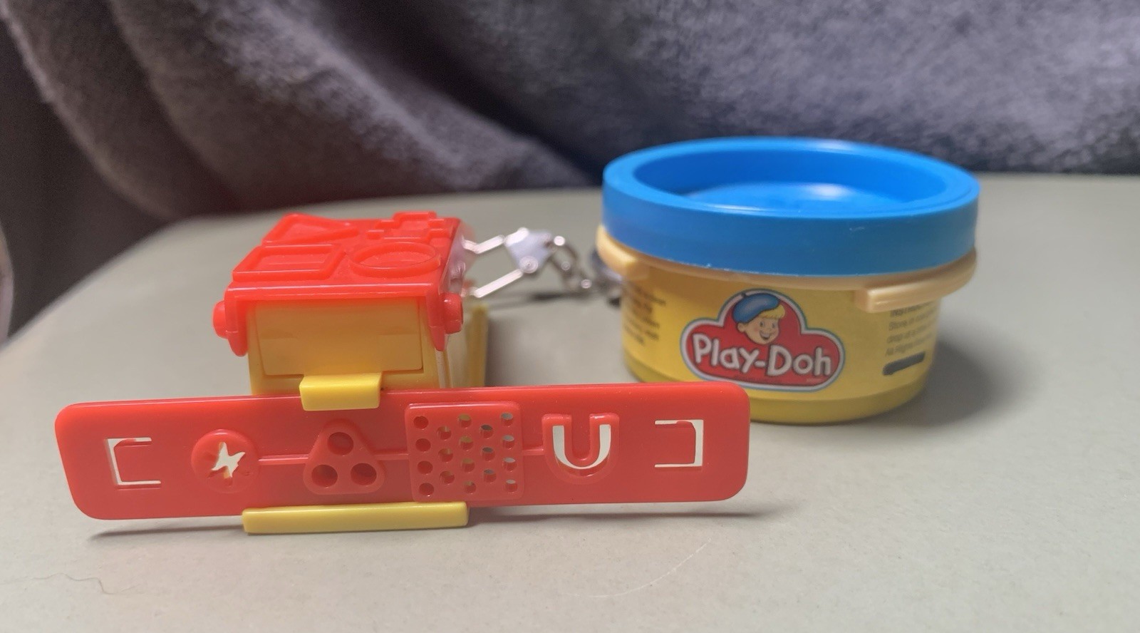 1990s  Basic Fun Play Doh Fun Factory Keychain