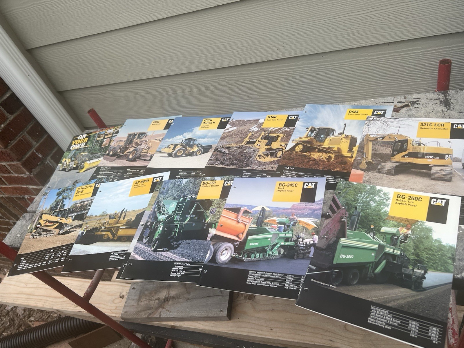 LOT 12 Caterpillar CAT Product Catalogs Grader Loader Paver Tractor Skid Steer