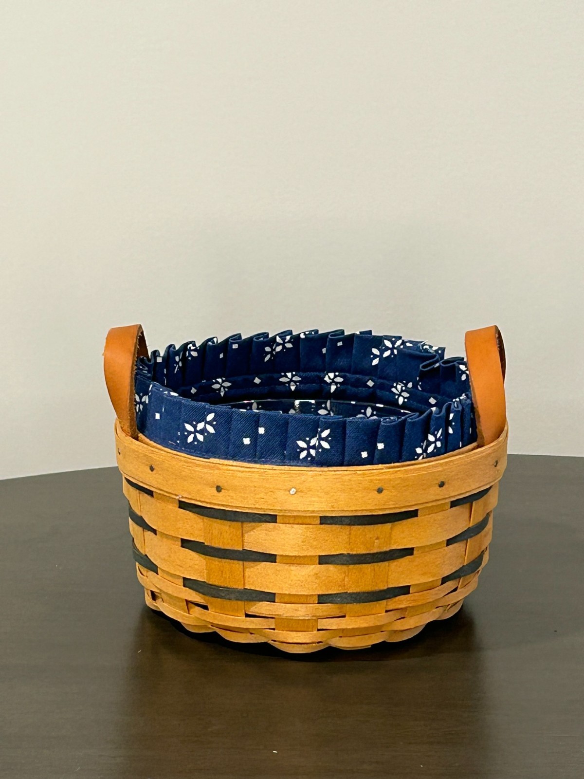 Longaberger Heartland Button Basket – 1996 (Heritage Blue)