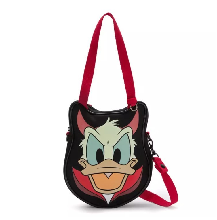 Disney Parks 2026 Halloween Donald Mini Face Glow In The Dark Tote Bag NEW