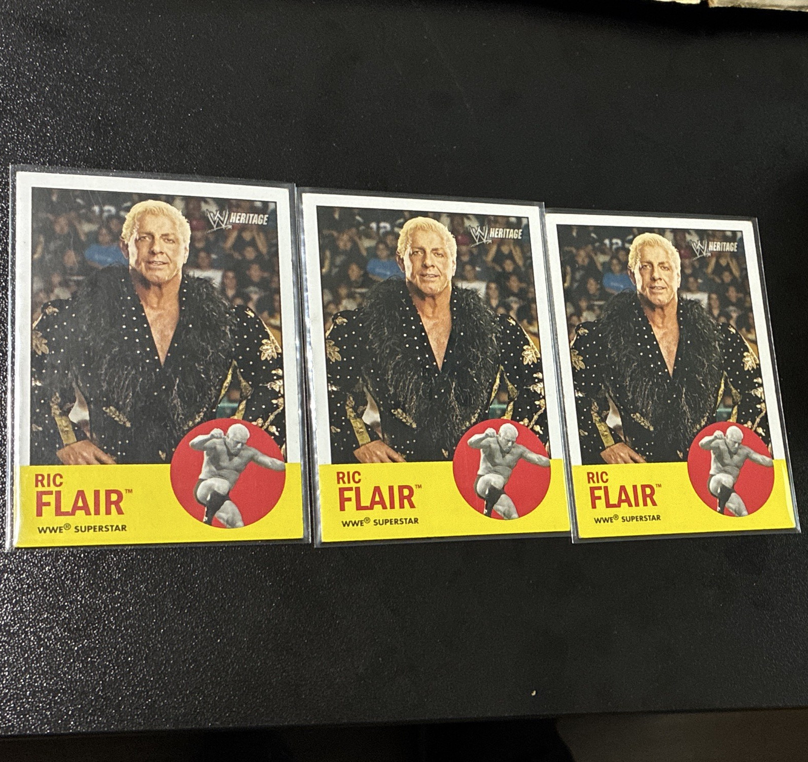Topps 2006 WWE Heritage Ric Flair #27 Non-Sport Trading Cards Lot of 3
