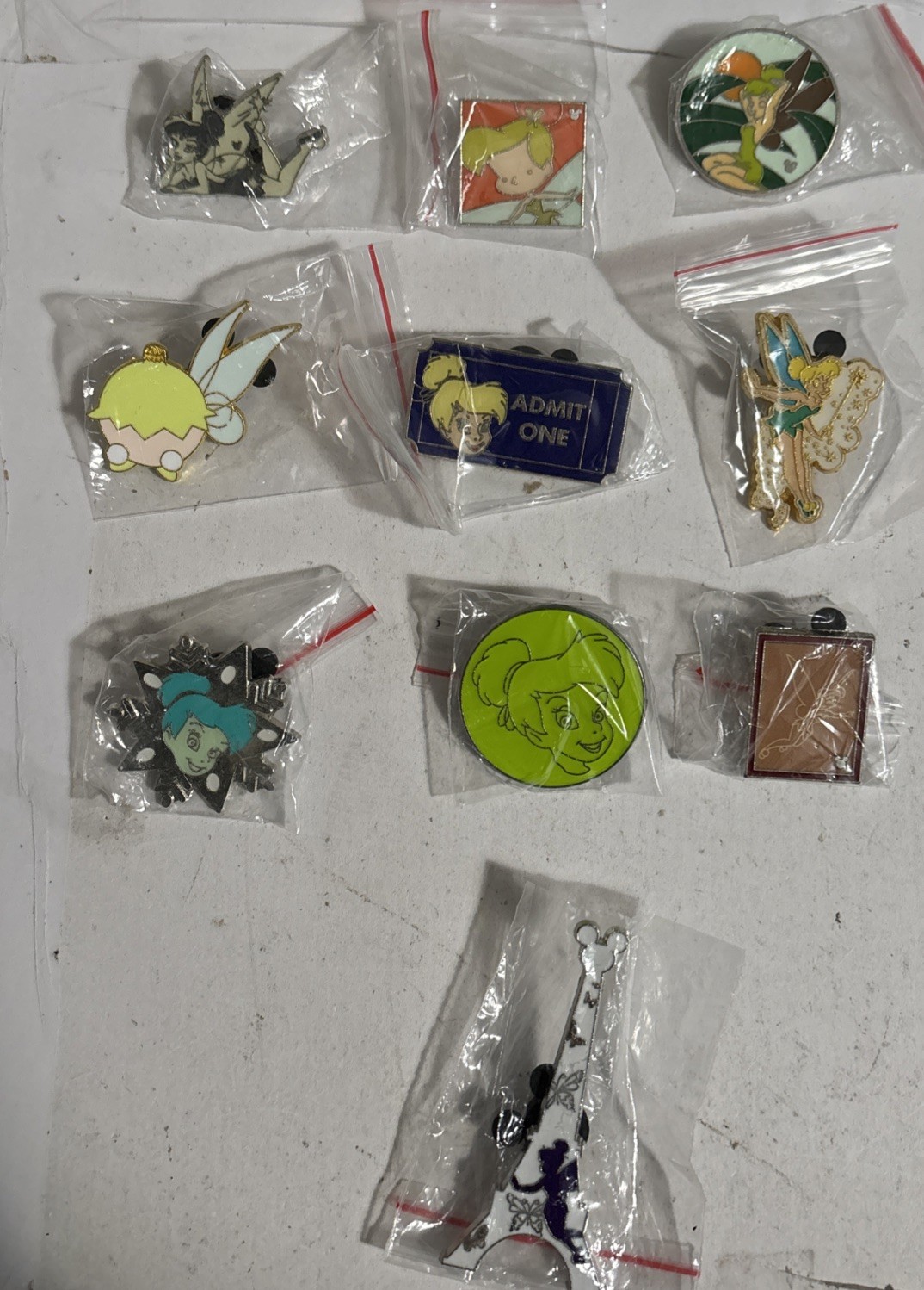Disney Tinkerbell Only Pins lot of 10