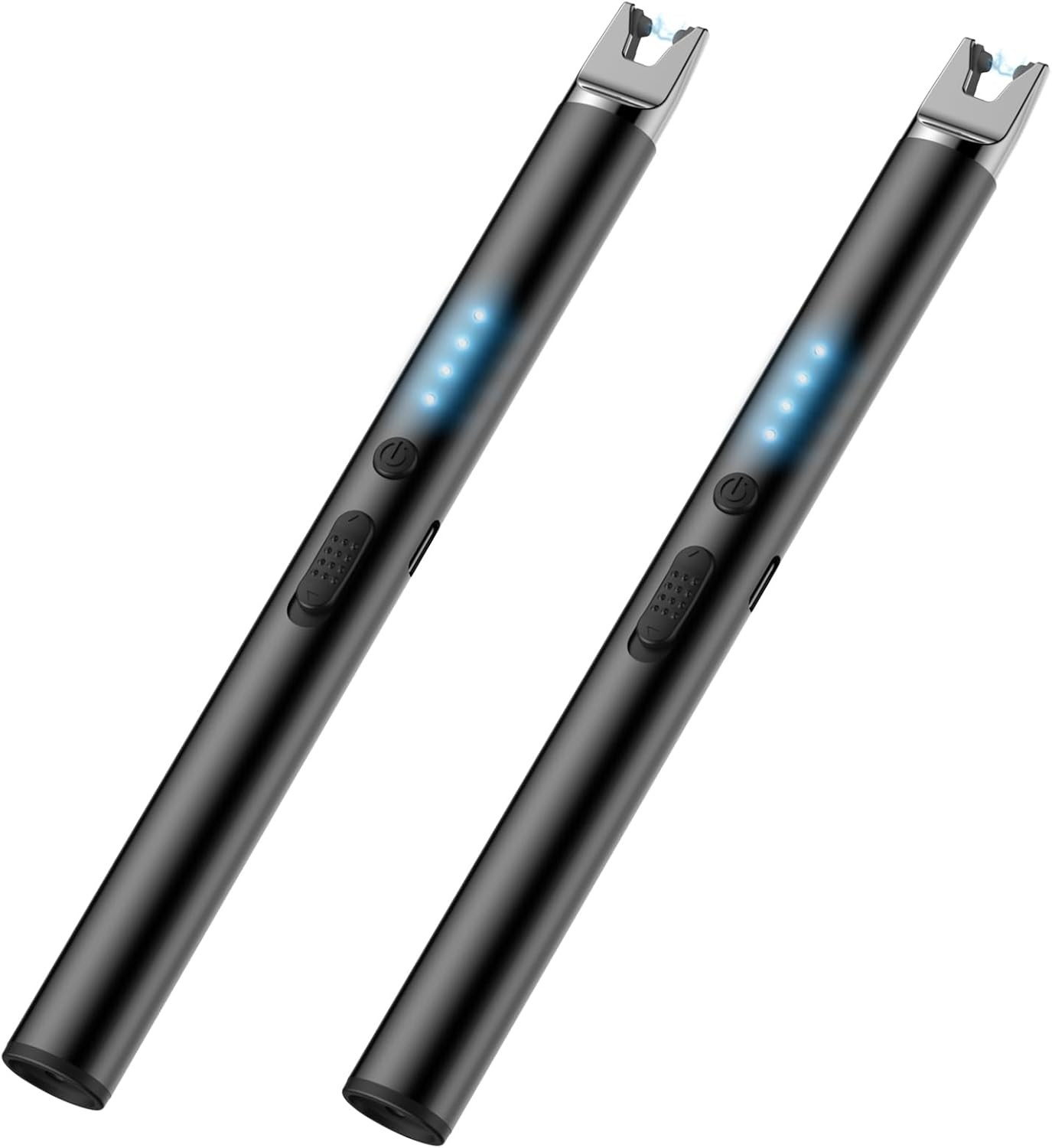 2 Packs Lighters Electric Candle Lighter Rechargeable Long Lighters Matches