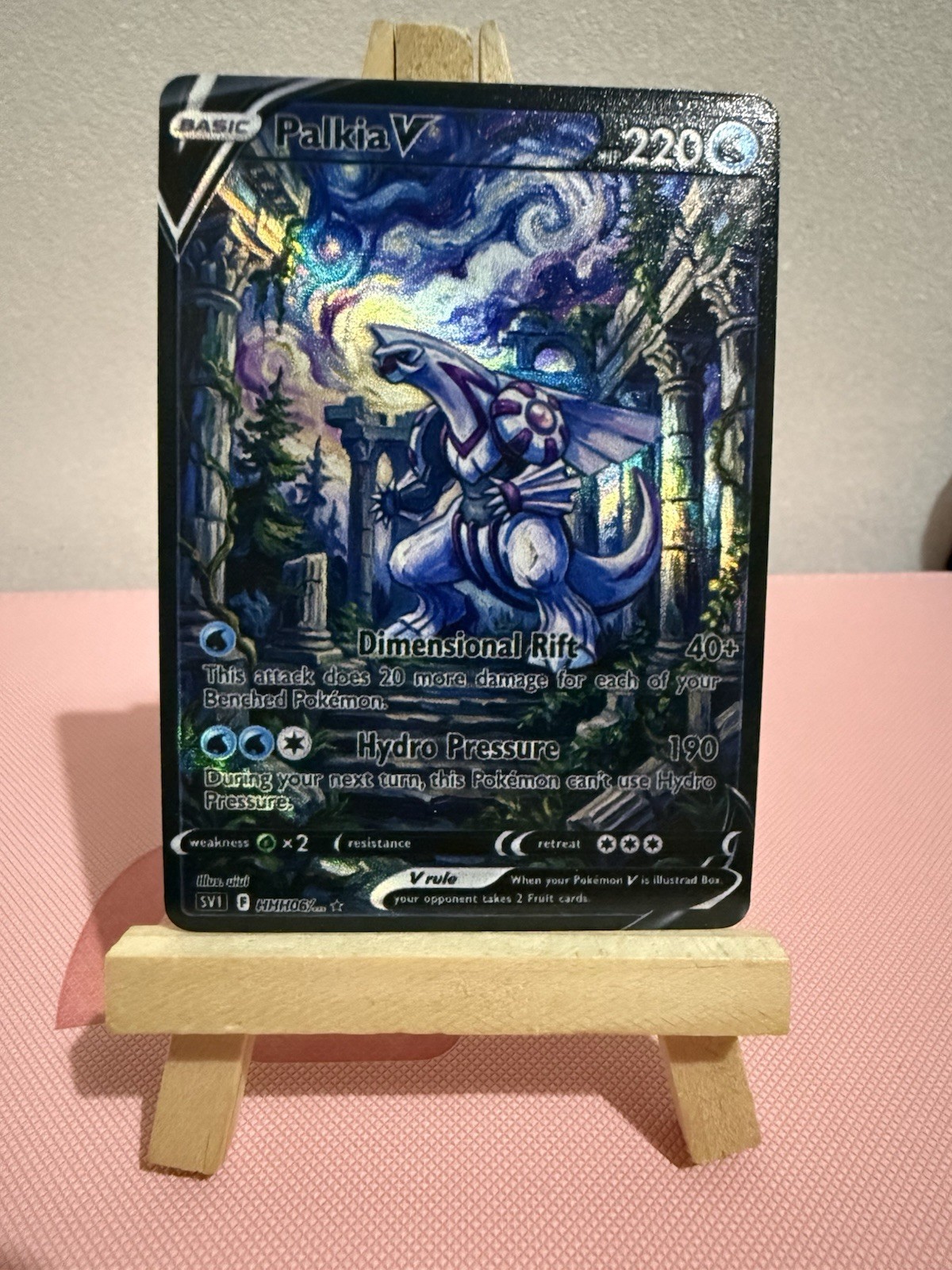 Palkia At The Temple Of Sinnoh Pokemon Card DISPLAY CARD