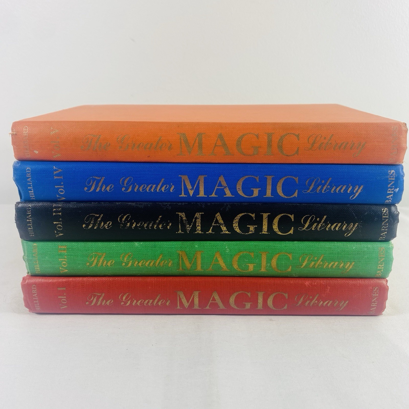 The Greater Magic Library Vol 1-5 by John Northern Hilliard 1st Printing 1956