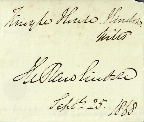 Rare Indian Army Commander Sir Henry Rawlinson Signed Album Page Dated 1868