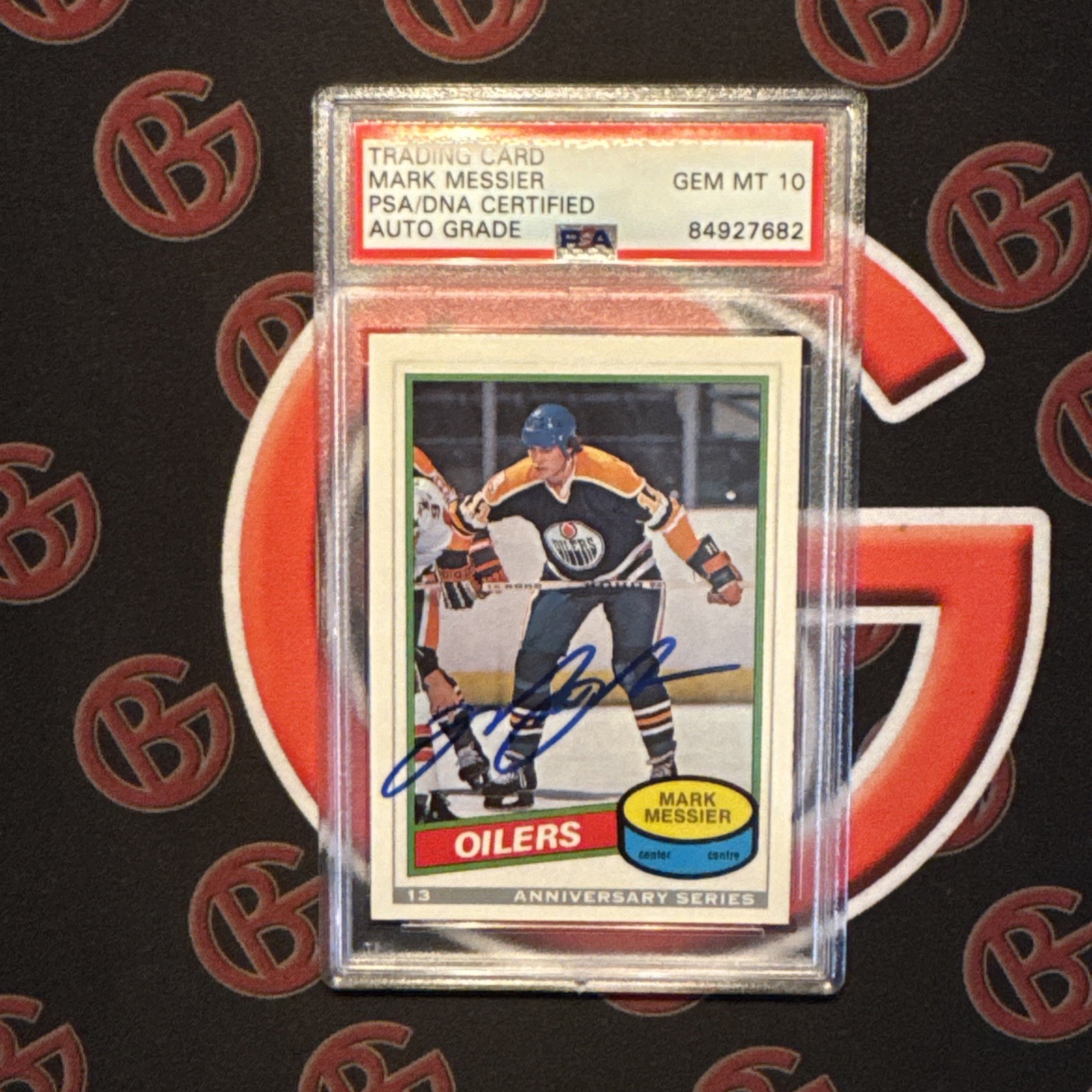1992-93 O-Pee-Chee Ann Series Mark Messier #13 Autographed PSA GEM MT 10 AUTO RC