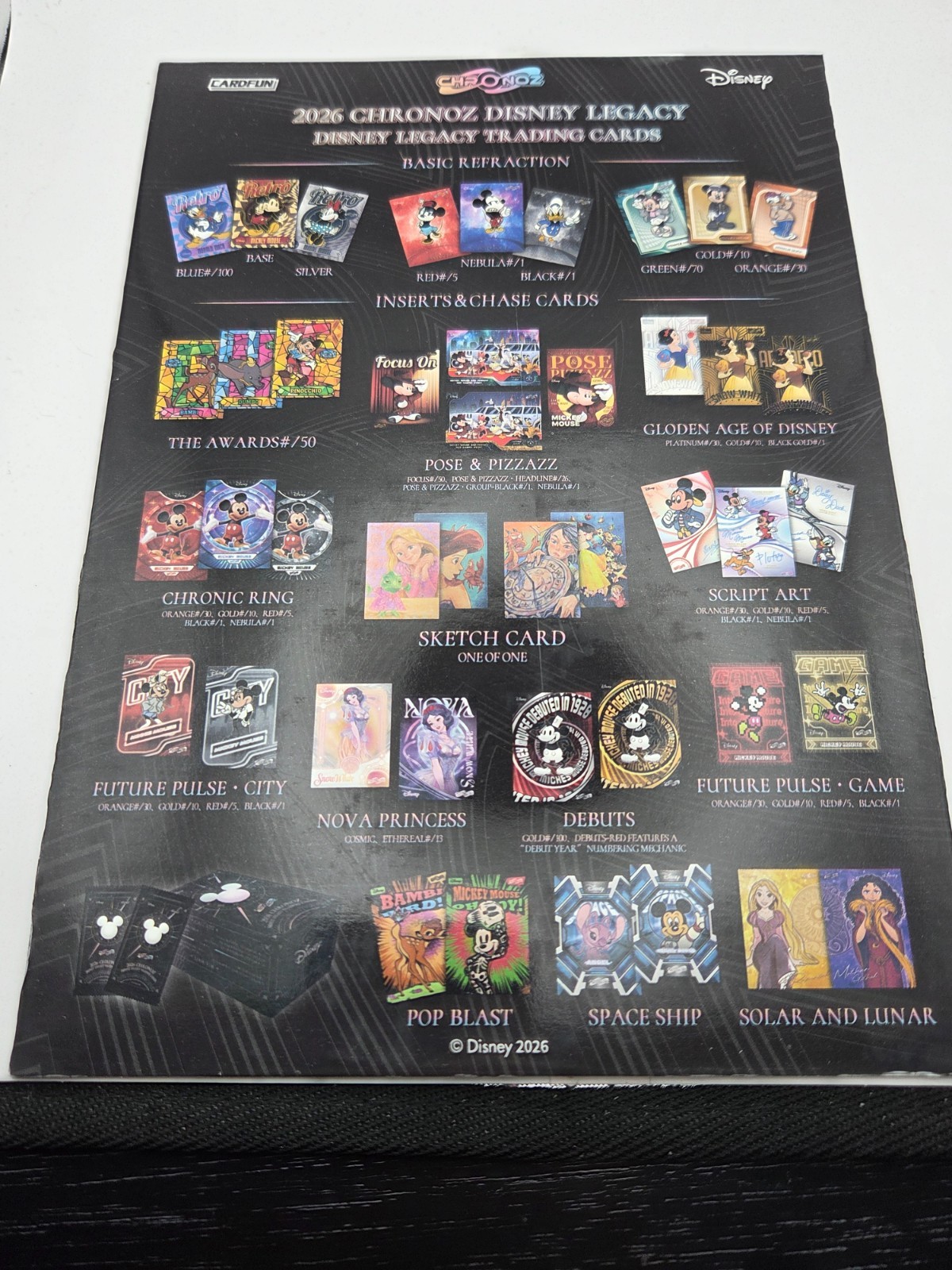2026 Card Fun Chronoz Disney Legacy Retro,Chronoz & Future Base Card You Pick