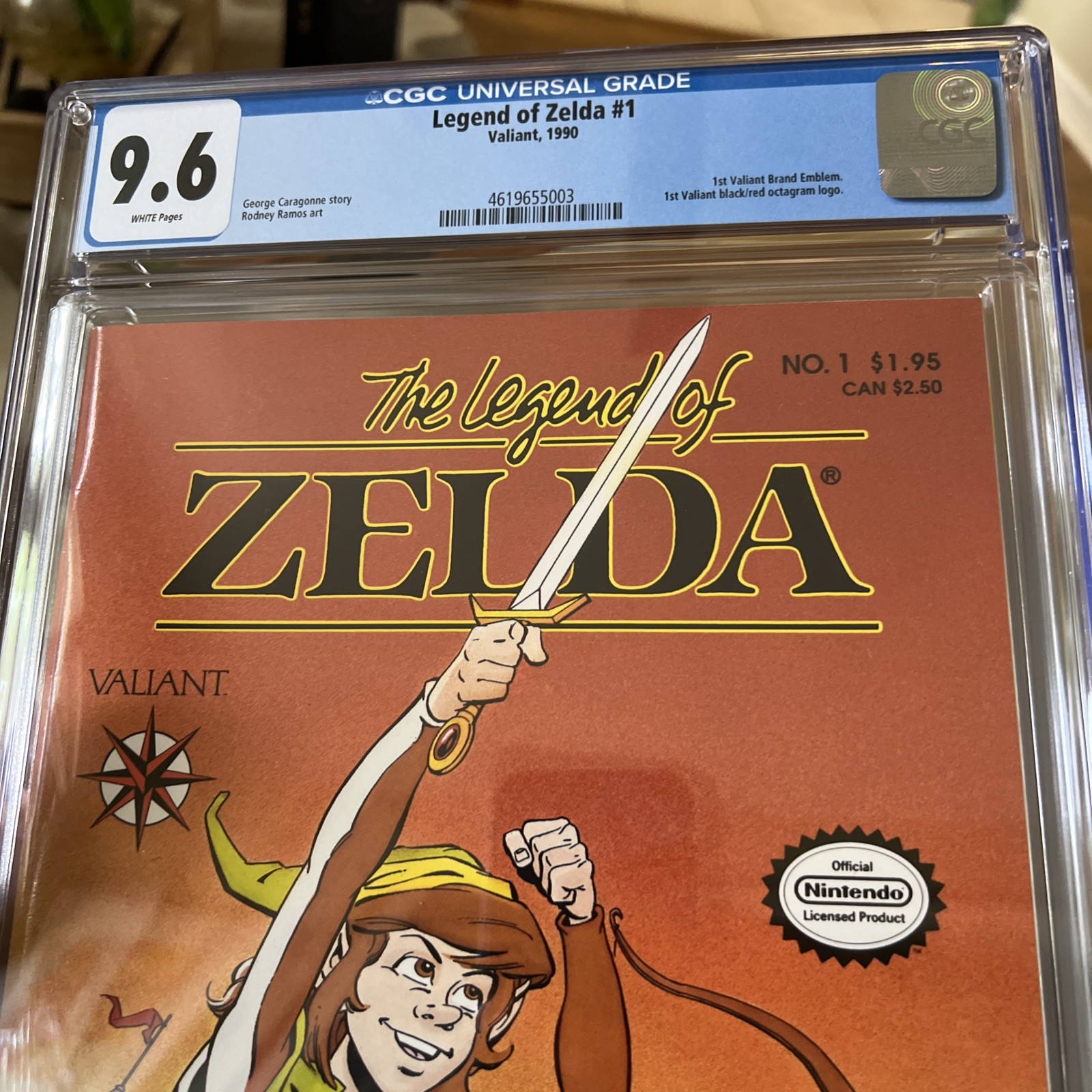 Legend Of Zelda #1 CGC 9.6 1st Print Valiant Comics RARE Nintendo Movie Coming
