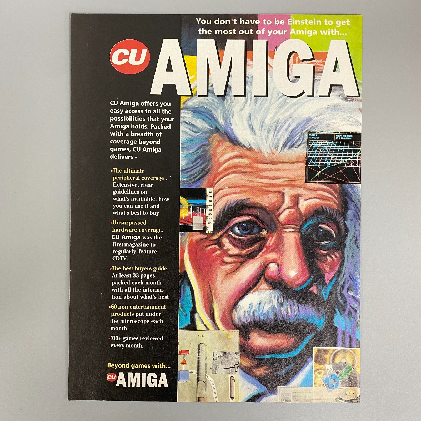 CU AMIGA MAGAZINE 1993 VINTAGE RETRO ADVERT
