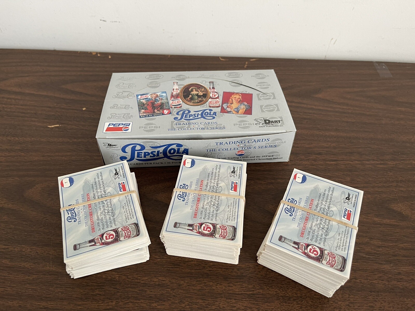 PEPSI-COLA 1994 Collector's SERIES 1, Three Complete Sets With Box 300 Cards