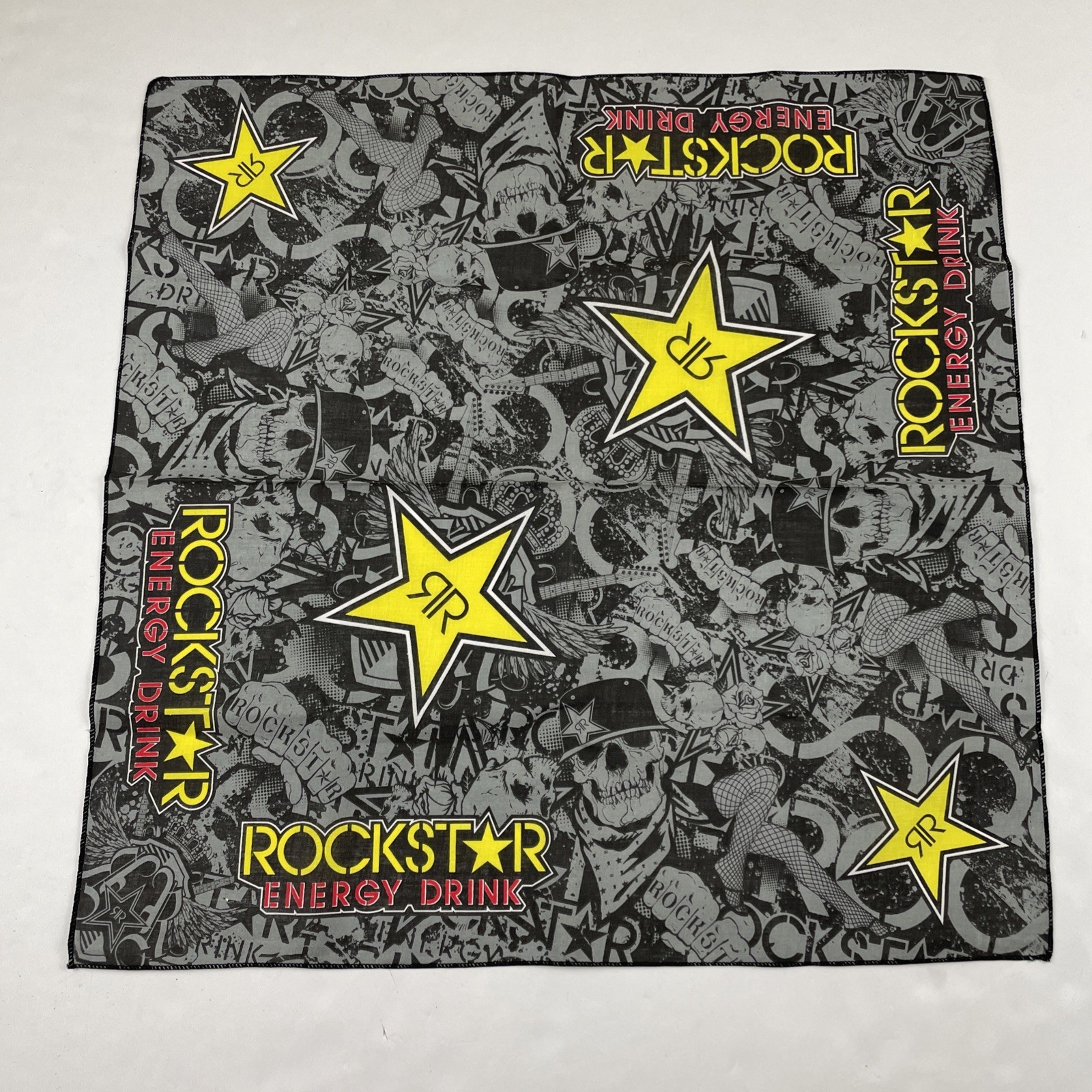 Rockstar Energy Drink Bandana Promotion Skeletons