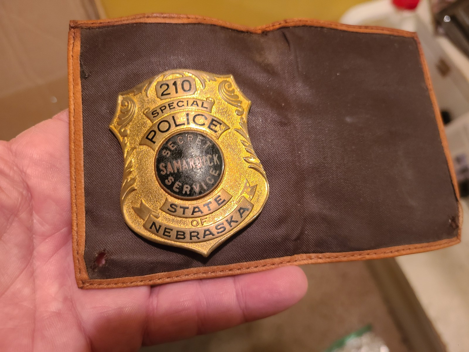 Samardick Special Police Badge 210 Secret Service State of Nebraska