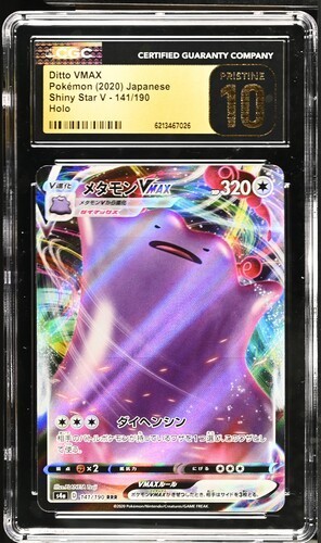 Ditto VMAX 141/190 CGC 10 Pristine Shiny Star V Holo Pokemon Jpn