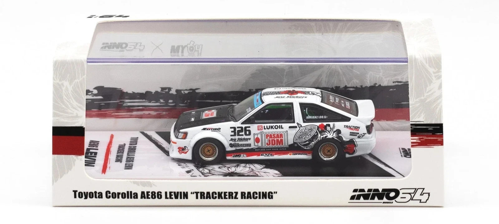 IN64-AE86-TRACKERZ TOYOTA Corolla AE86 Levin - #326  - INNO - 1:64