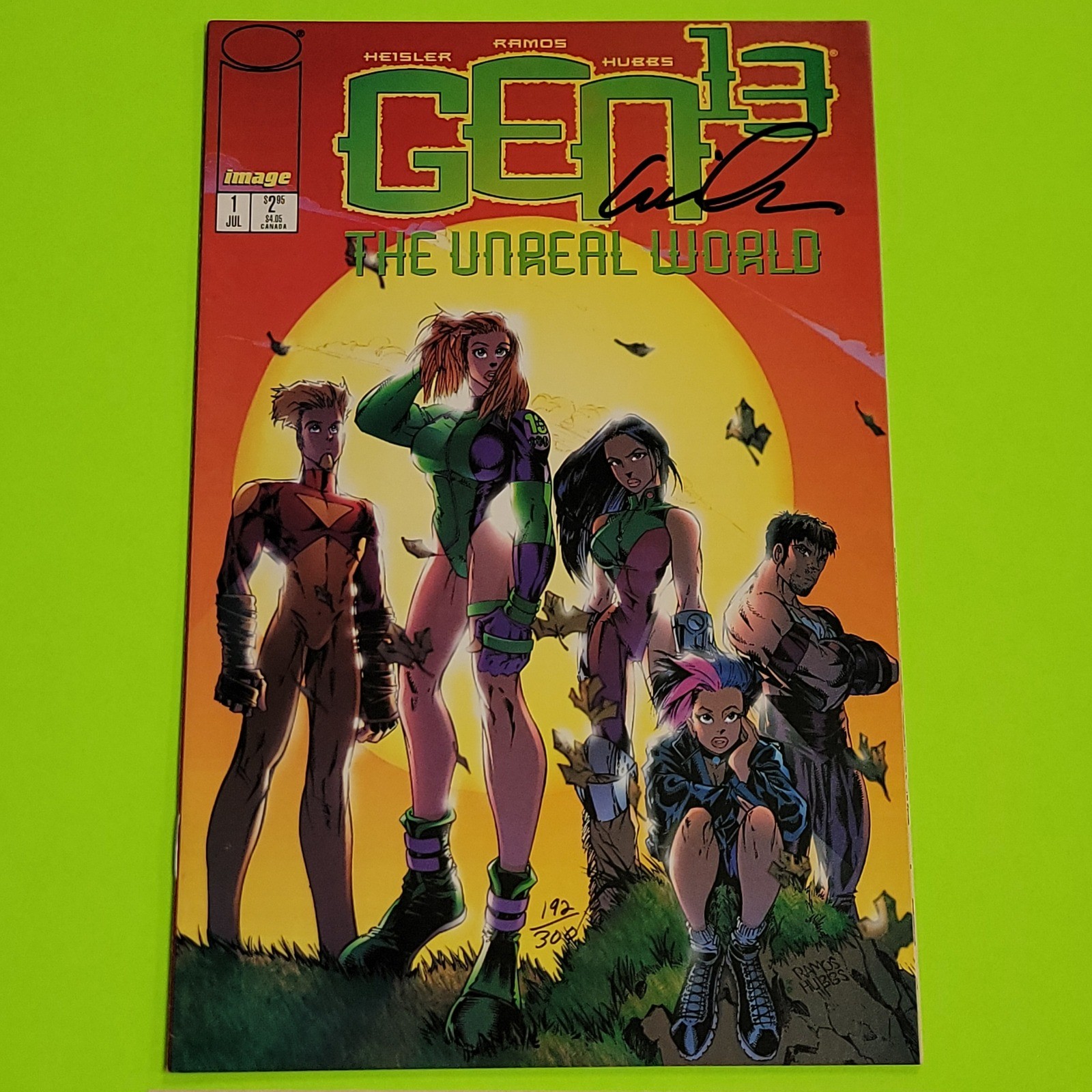 Gen 13 The Unreal World 1 Image Comics Signed Mike Heisler COA Limited (1996)
