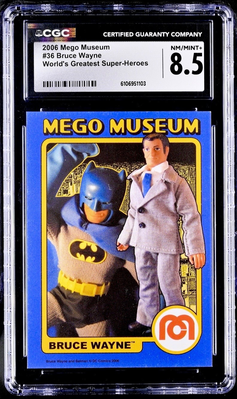 2006 BATMAN BRUCE WAYNE Trading Card Mego Museum CGC 8.5 Pop1 Highest Superhero