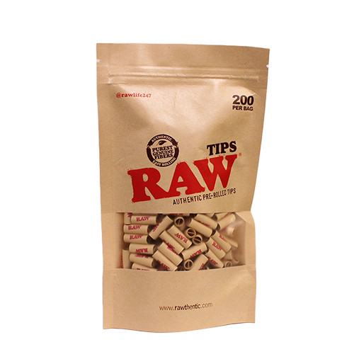 RAW PRE-ROLLED TIPS Filter Tips 200 Per Bag1  *Great Price* *USA Shipped*