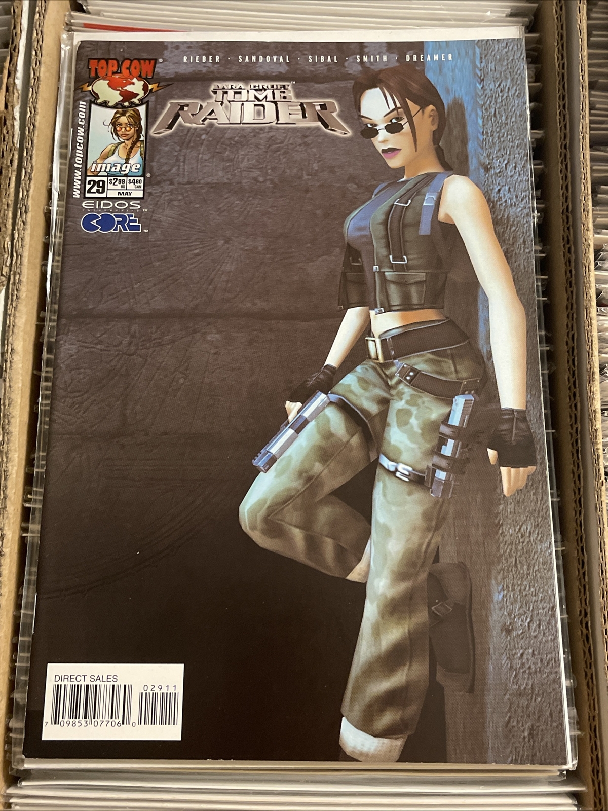 LARA CROFT TOMB RAIDER #29 EIDOS CORE COMPUTER GENERATED COVER 2003 top cow