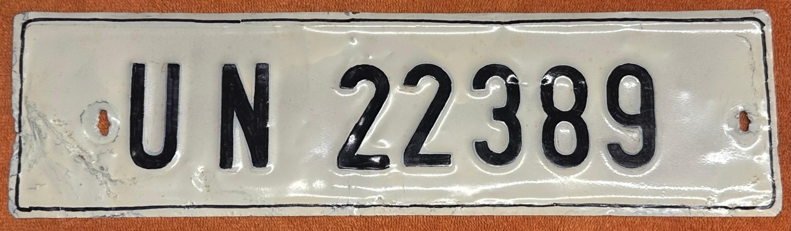Haiti License Plate - United Nations # 22389