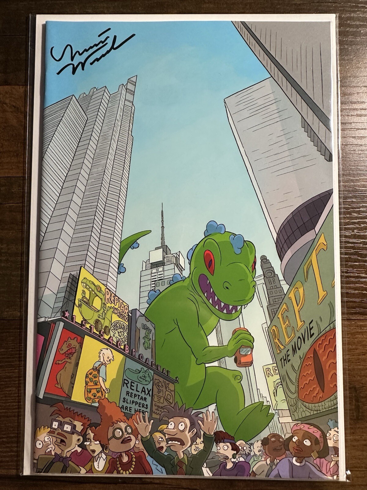 Rugrats #1 New York ComicCon Exclusive Reptar Virgin Variant  S/Malachi Ward
