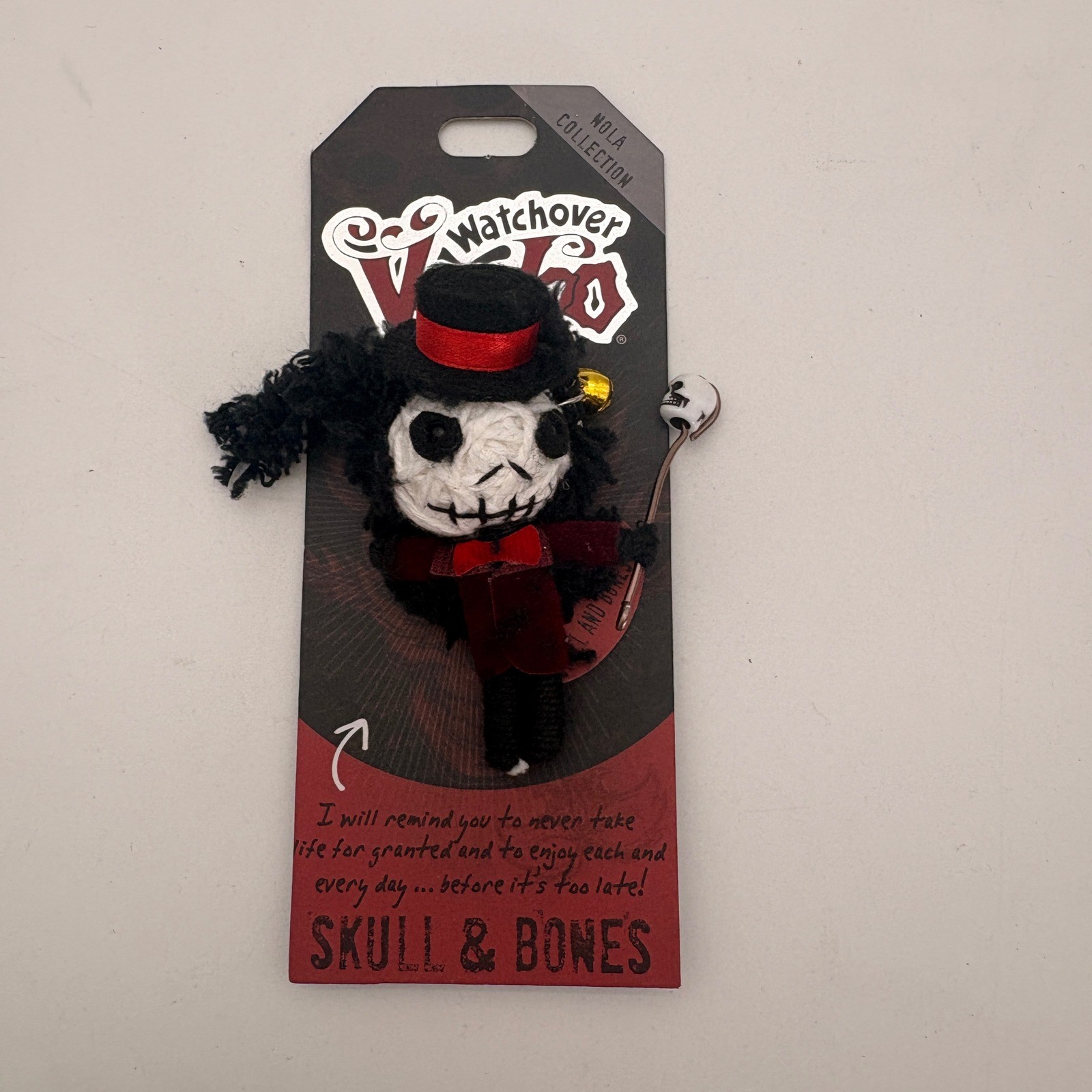 Watchover Voodoo Skull & Bones NOLA Collection String Doll Keychain Ref 258 NEW