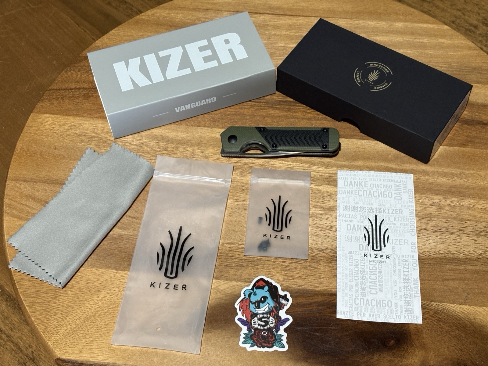 New Kizer Mini Militaw Pocket Knife,2.82