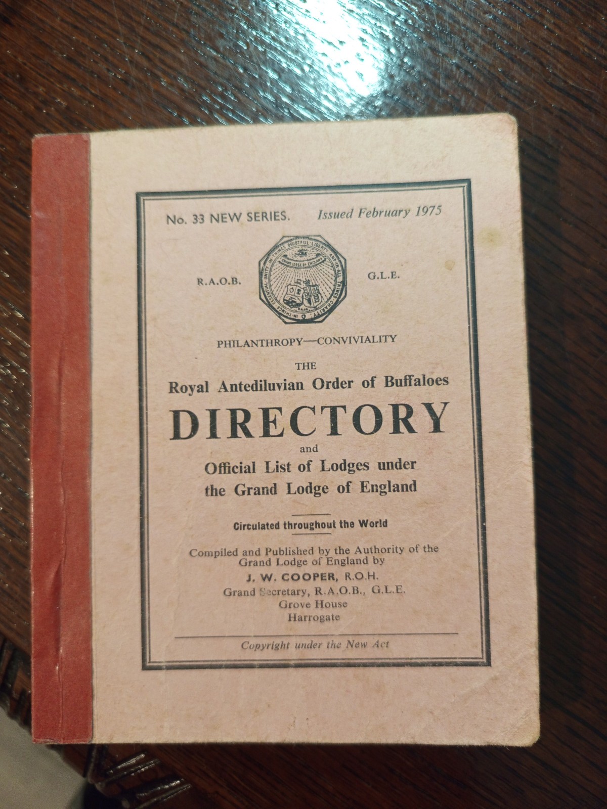 1975  RAOB Directory   Freemasonry masonic/452