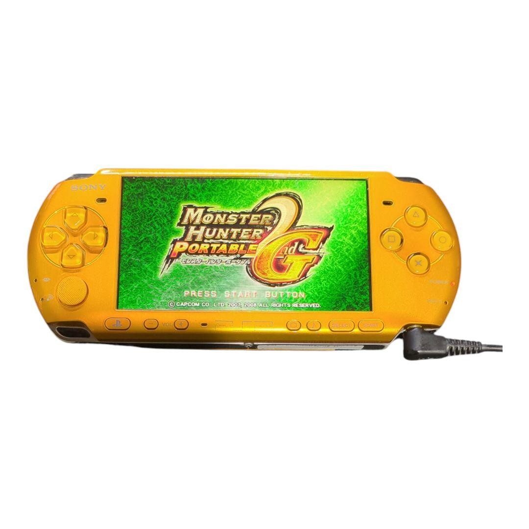 Sony PSP-3000 Bright Yellow Carnival Colors Console Tested Japan